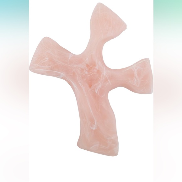 Elegant Pink Cross Home Decor - Picture 1 of 6
